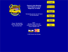 Tablet Screenshot of pearsonsautowrecking.com